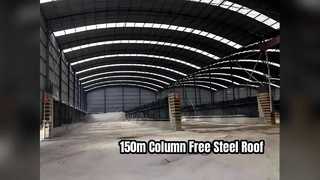 Envergure du toit ferroviaire à grande vitesse en acier Q355B, 150 m