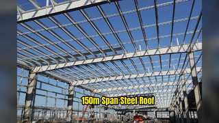Portée en acier de 150 m de toit de rail d'aéroport