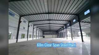 Structure sismique Q355 de l'aciérie Q355 d'envergure de 60 m