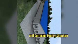 Ventilation galvanisée de structure métallique de volaille anticorrosion