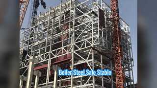 Structure métallique de chaudière résistante à la chaleur