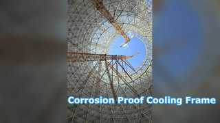 Cadre en acier de tour de refroidissement anticorrosion