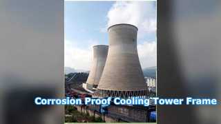 Cadre en acier industriel de tour de refroidissement anticorrosion