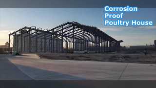 Chambre en acier galvanisée pour volailles anticorrosion