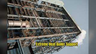 Support en acier pour chaudière Q355B haute température robuste