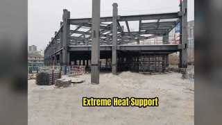 Centrale électrique à hautes températures de support en acier de chaudière