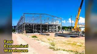 Stockage économique de structure métallique d'entrepôt rapide