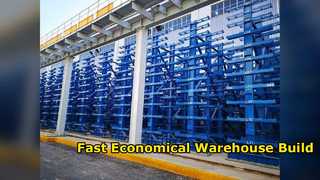 Expansion économique de construction de structure métallique d'entrepôt rapide