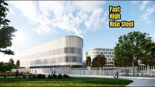 Bâtiments de gare municipale, stades, écoles, structure métallique de bâtiment d'hôpital