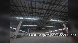 Usine de structure métallique rapide sismique à grande portée