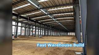 Entrepôt en acier à construction rapide | Structure Q355B