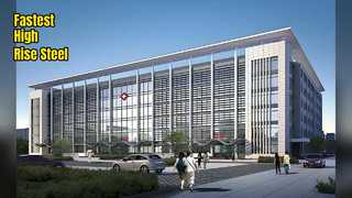 Cadre en acier de très grande hauteur, construction 50 % plus rapide