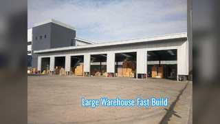Structure métallique d'entrepôt à construction rapide Q355B