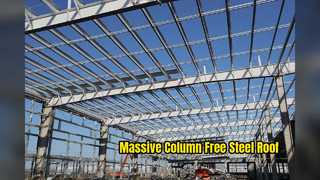 Toit en acier pour gares ferroviaires à grande vitesse