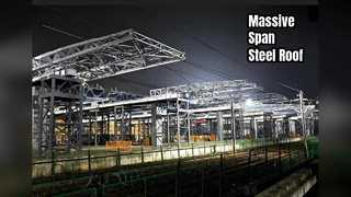 Grande envergure en acier des toits Q460C de rail d'aéroport