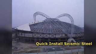 Bâtiment en acier préfabriqué, installation rapide, vert sismique